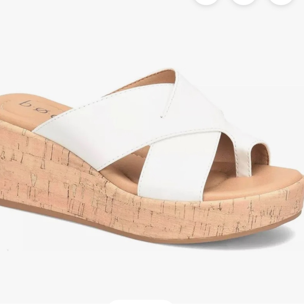 B.O.C. Sunny Comfort Wedge Sandals Slip On Size 11 NEW